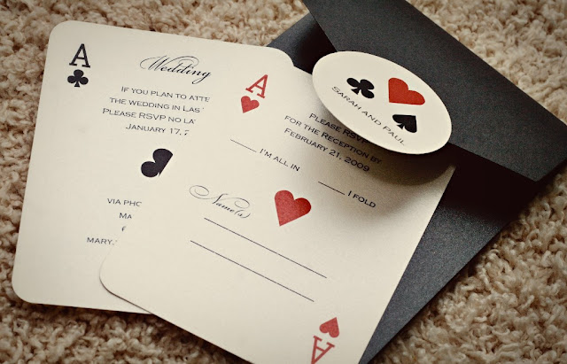 PokerThemed Wedding Invitations Sondrasink 