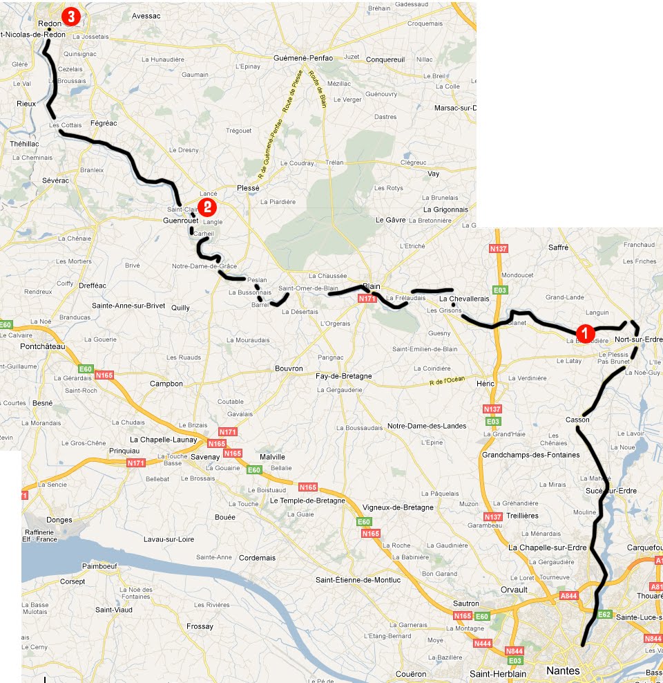 Les Randopirates Le Canal Nantes Brest Le début (mai 2010)