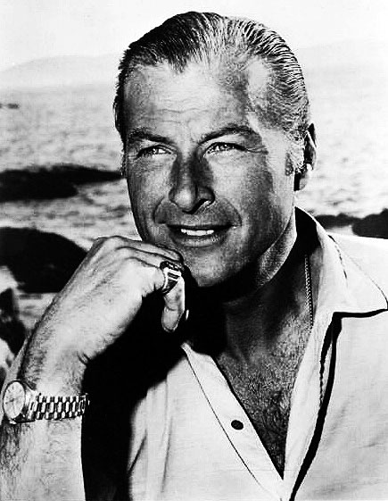 Lex Barker is pictured below wearing his Yellow Gold Rolex DayDate