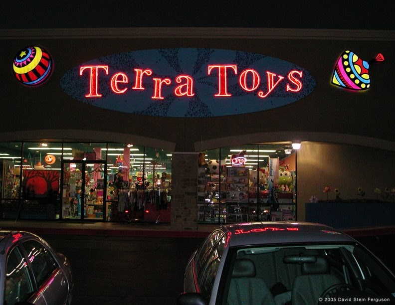 Free Wing Studios Terra Toys store front design