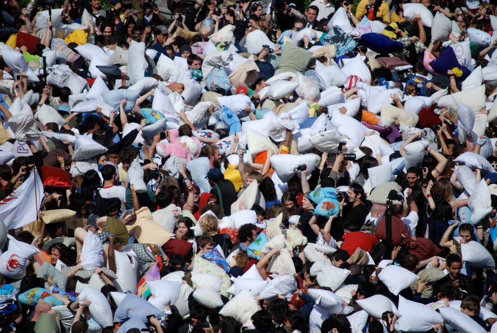 NYC ♥ NYC 2010 New York Pillow Fight Day in Union Square