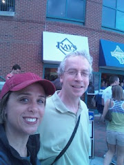 Jeff and Nora at Durham Bulls Baseball Game