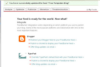 cara memasang widgets feedburner artikel berlangganan