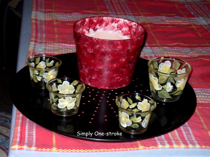 Simply OneStroke Painting on glass