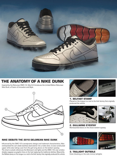 delorean nike dunks