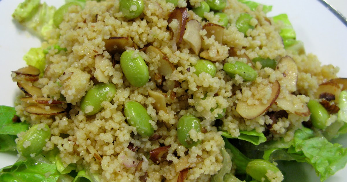 All that and she cooks, too cool cous cous and edamame