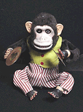 mechanical monkey with cymbals