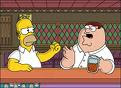 Petre Griffin y Homer Simpson
