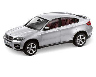 BMW X6 E71 Silver miniature