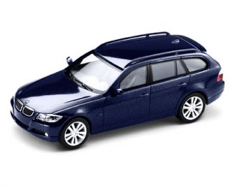 BMW 3 Series E91 blue miniature