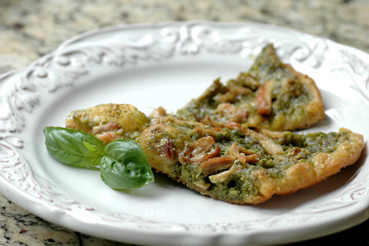 Savoring Time in the Kitchen Grilled Chicken and Pesto Pizza
