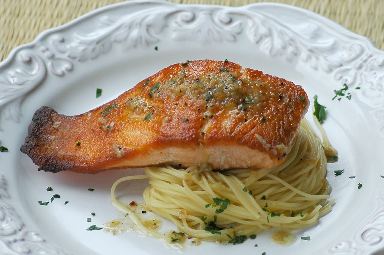 savoring time in the kitchen crispy grilled salmon with herbed garlic butter savoring time in the kitchen crispy grilled salmon with herbed garlic butter