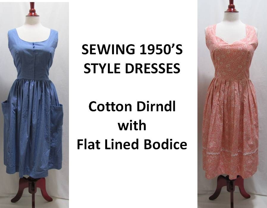 Pintucks SEWING VINTAGE 'S' Curve Darts & Flat Lining as Facing