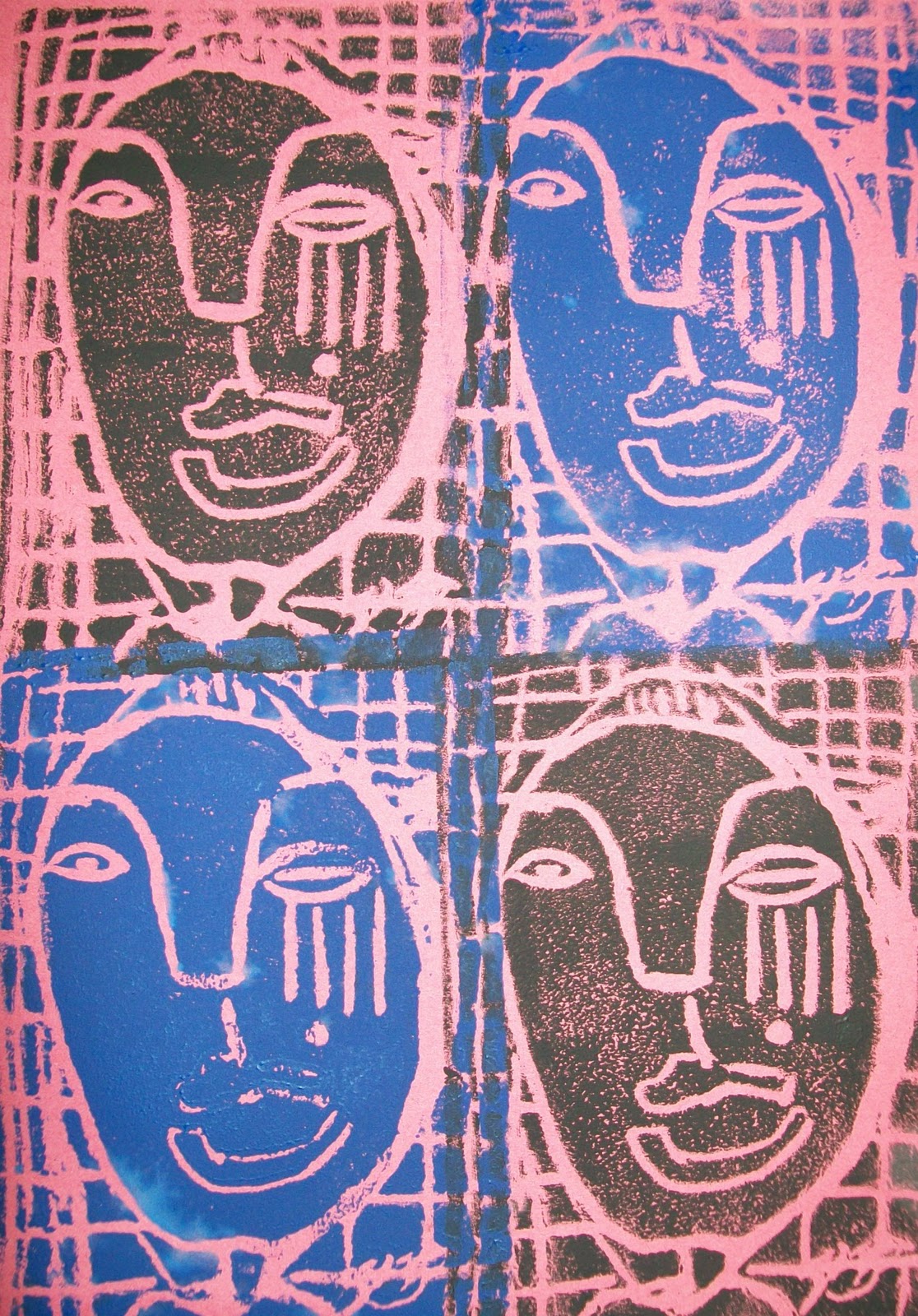 BLS Art Department Yr 11 Polystyrene Block Printing