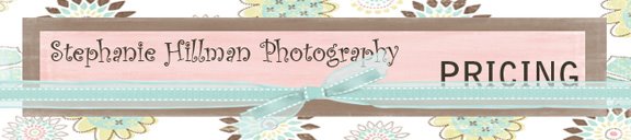 Stephanie Hillman Photography Prices