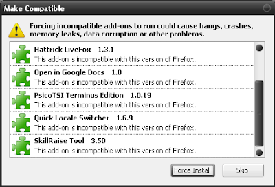 COmpatibilidad, Livefox, PsicoTSI, Foxtrick
