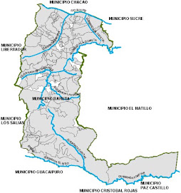 Mapa del Municipio Baruta