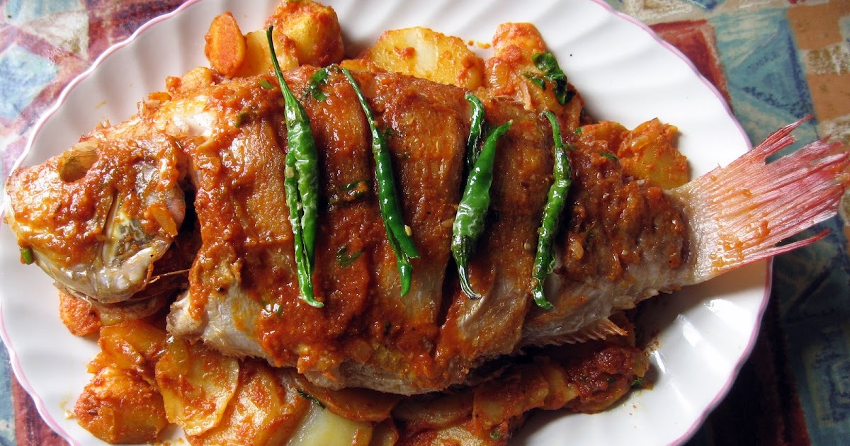 Chachi's Kitchen Masala Tilapia and Potatoes Curry