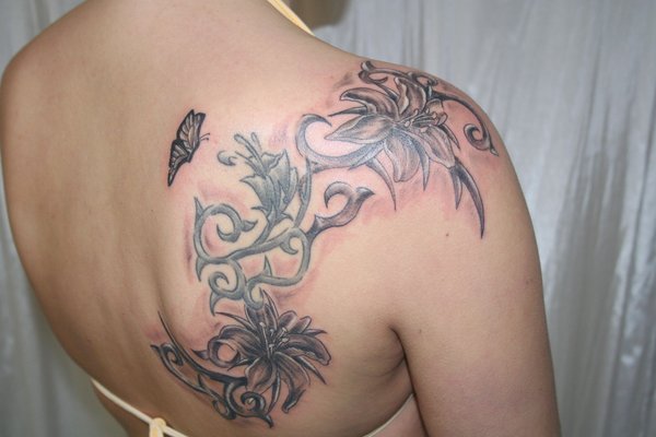 jasmine flower tattoo pictures. flower tattoos floral cherry