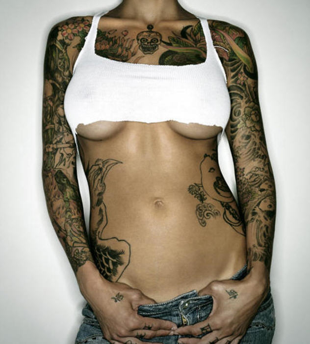 It is common to see smaller tattoos in women but I have found over the It is common to see smaller tattoos in women but I have found over the