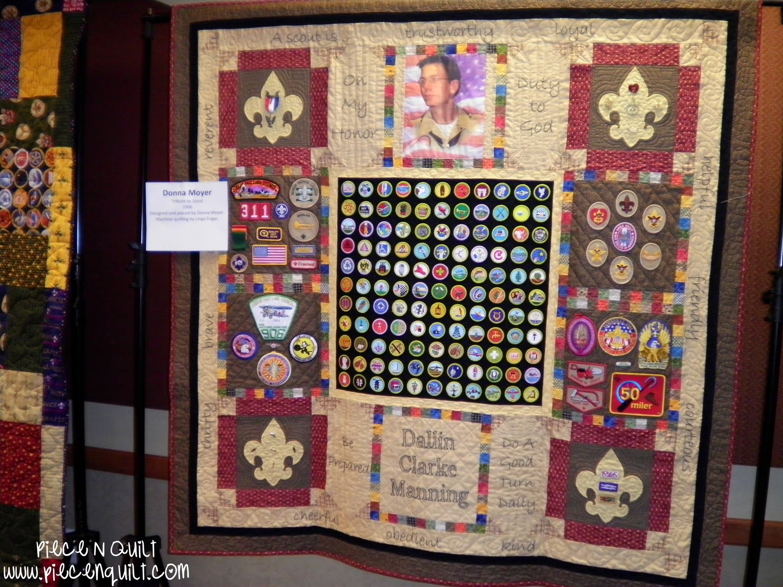 Piece N Quilt Boy Scouts of America Quilt Display