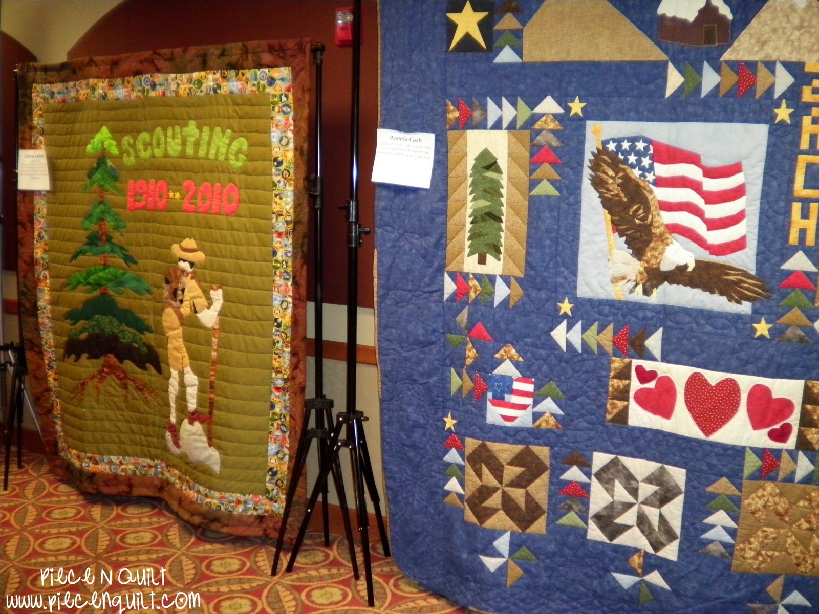 Piece N Quilt Boy Scouts of America Quilt Display