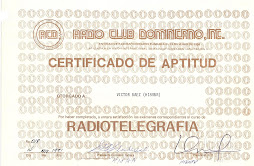 DIPLOMA DE TELEGRAFISTA 1981