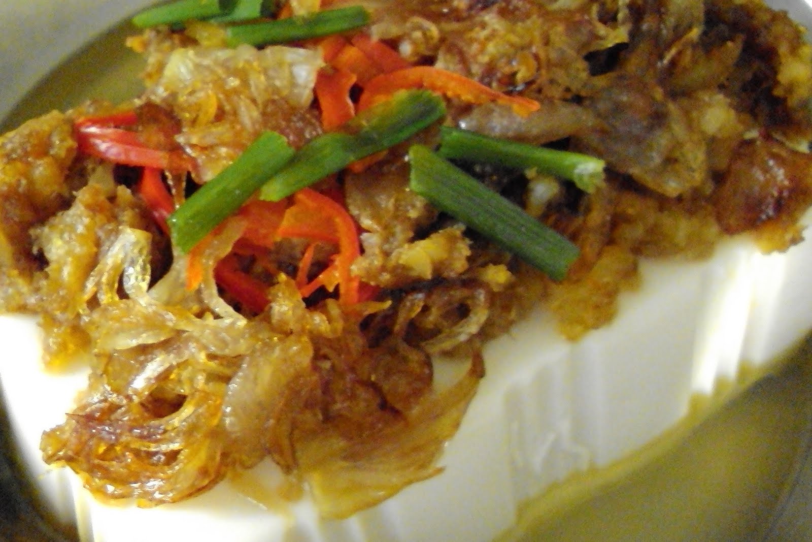 Silken Tofu with Oyster Sauce