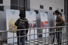 LA GENTE PUDO APRECIAR LOS TRABAJOS EN EL PATIO CENTRAL DEL COLEGIO