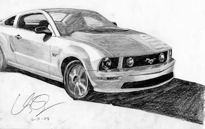 Drawing Mustang
