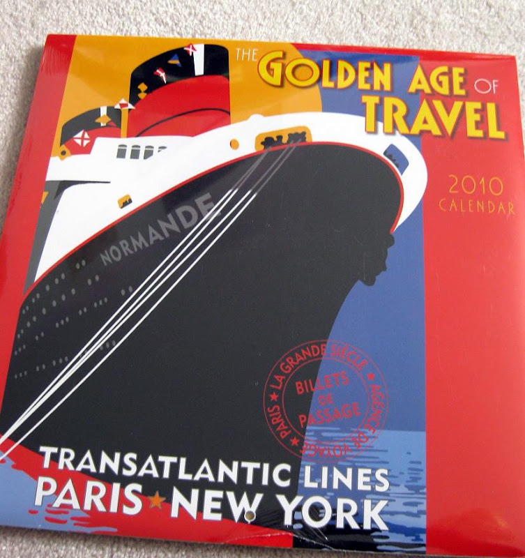 vintage travel poster calendar