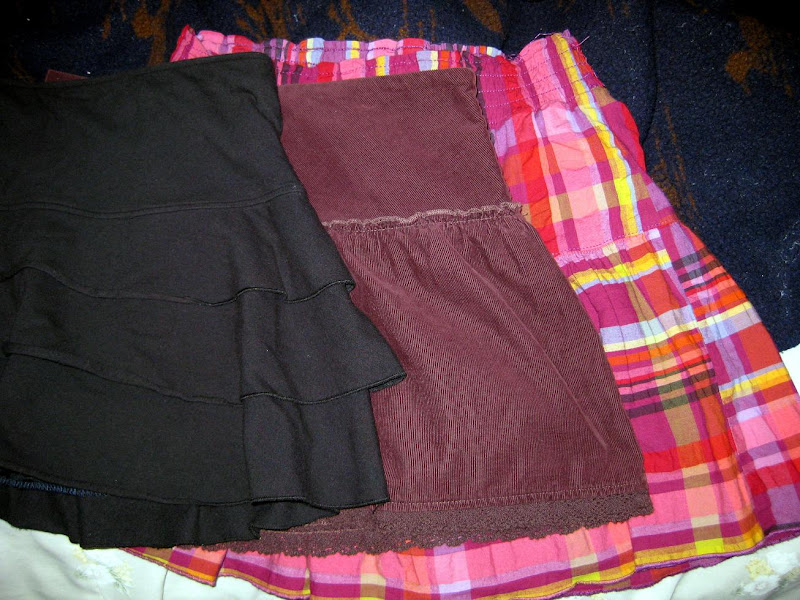 operation: salvage wardrobe, lined skirts