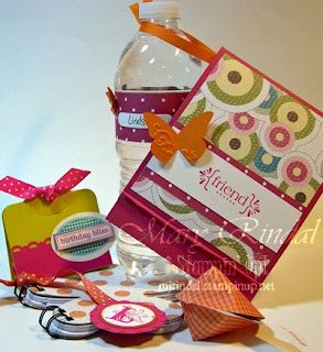 stampin up, stampin addicts, blog hop, birthday party, birthday favors