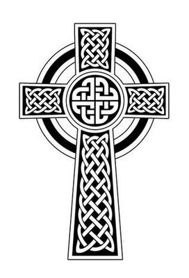 Celtic tattoo cross