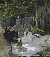 le déjeuner sur l'herbe de Monet