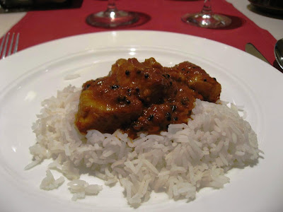 Andhra fish curry and rice at Samudra Chennai