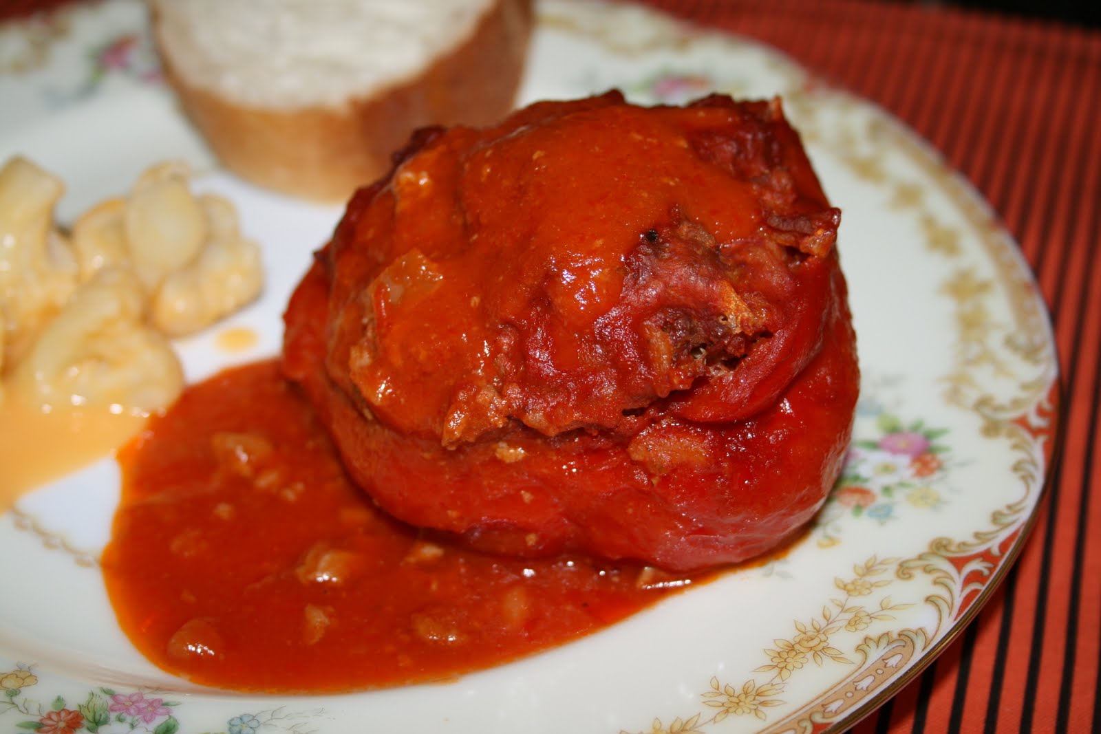 Stuffed Bell Peppers with Tomato Sauce