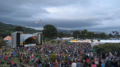 Green Man mainstage with crowd