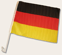 Autofahne mit Flagge von Deutschland
