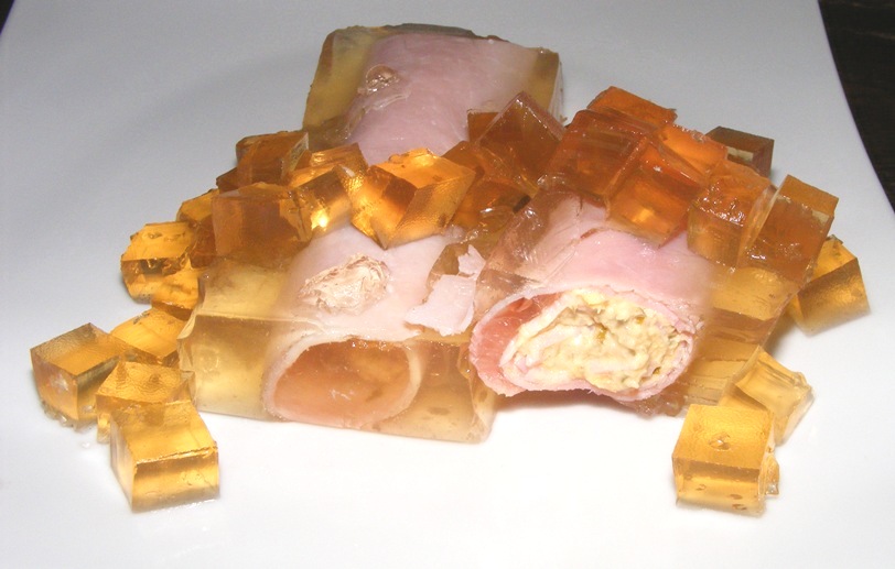 pâtes et pattes 162 Involtini di prosciutto in gelatina