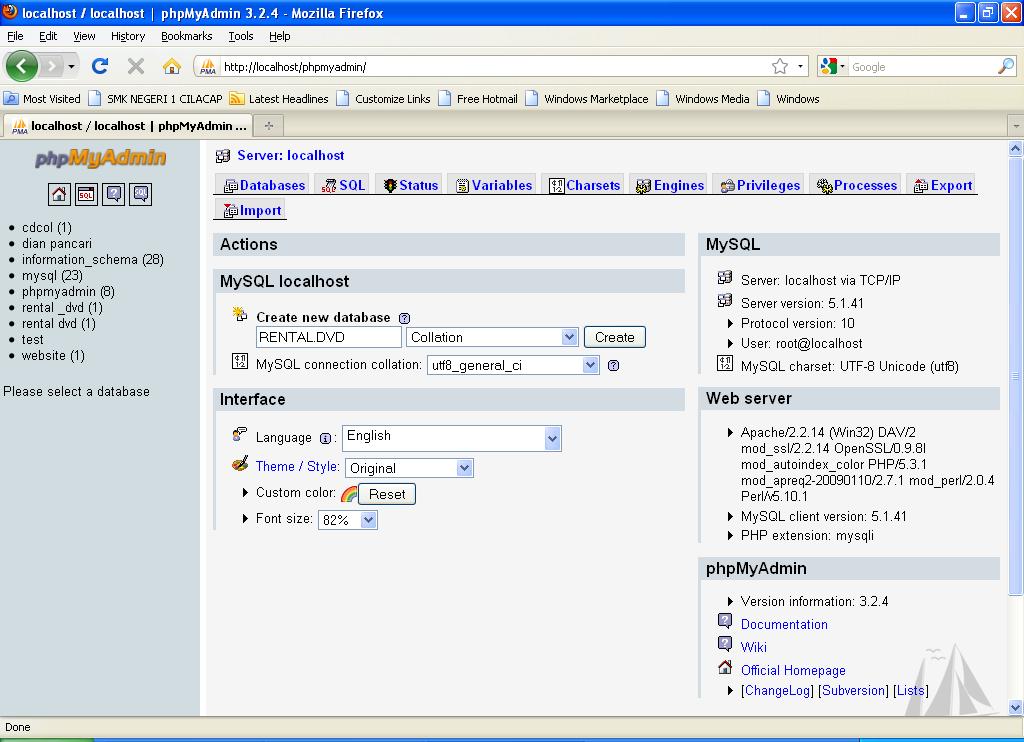 Langkah Membuat Database Menggunakan Xp | f nt3ssa three tkj one membuat database menggunakan xampp Langkah Membuat Database Menggunakan Xp | f nt3ssa three tkj one membuat database menggunakan xampp