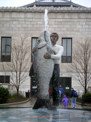 Man with Fish Garden, Chicago, near the Shedd Aquarium