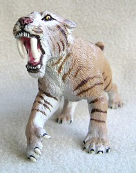 stuffed saber tooth tiger