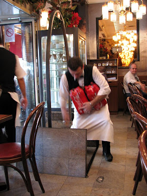 Cafe Relais Paris Opera, Loading Drinks into the Basement