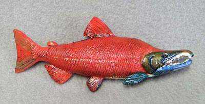 salmon stuffed animal