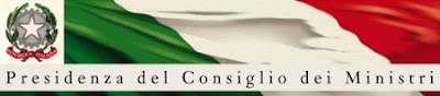 Banner del sito della Presidenza del Consiglio