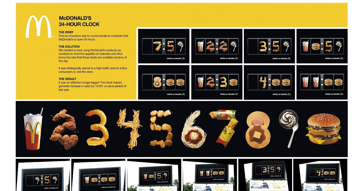 directdaily McDonald's "24Hour Clock"