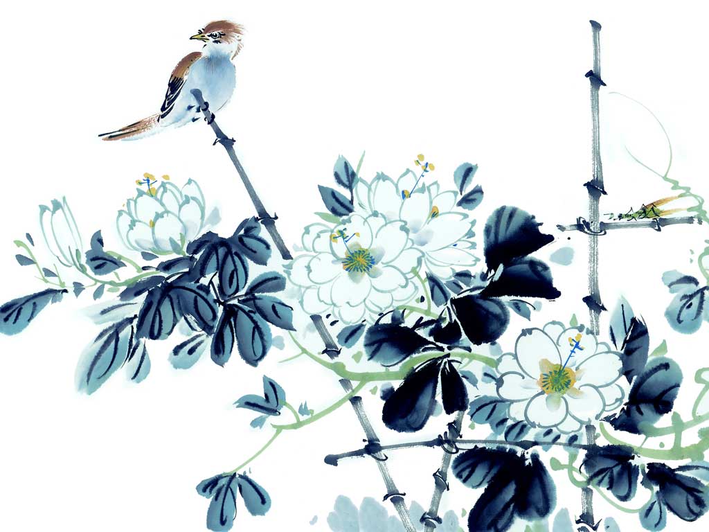 Free High Resolution Pictures: modern oil paintings birds wallpapers