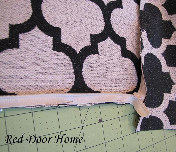 Red Door Home How to Sew a Pillow Cover with an Invisible Zipper