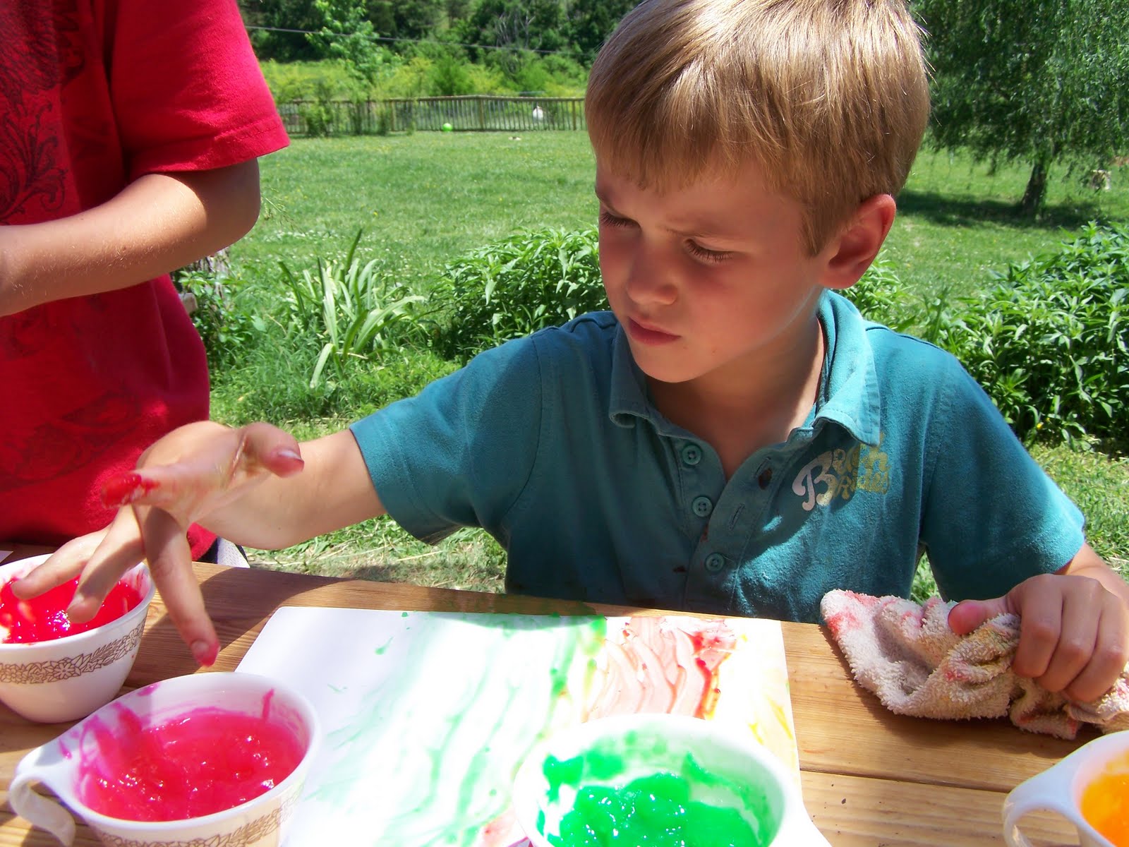 At the Butterfly Ball Edible Homemade Finger Paint (with recipe)